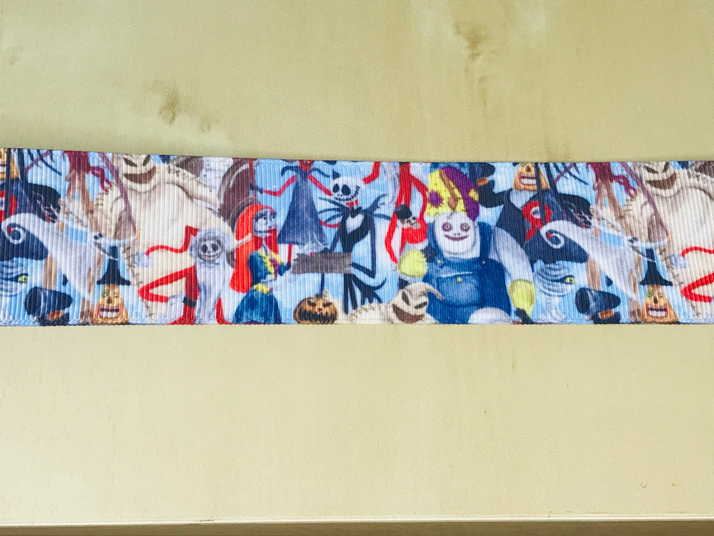 SALE 1-1/2" Nightmare Before Christmas NBX Jack Skellington Sally Oogie Boogie Grosgrain Ribbon