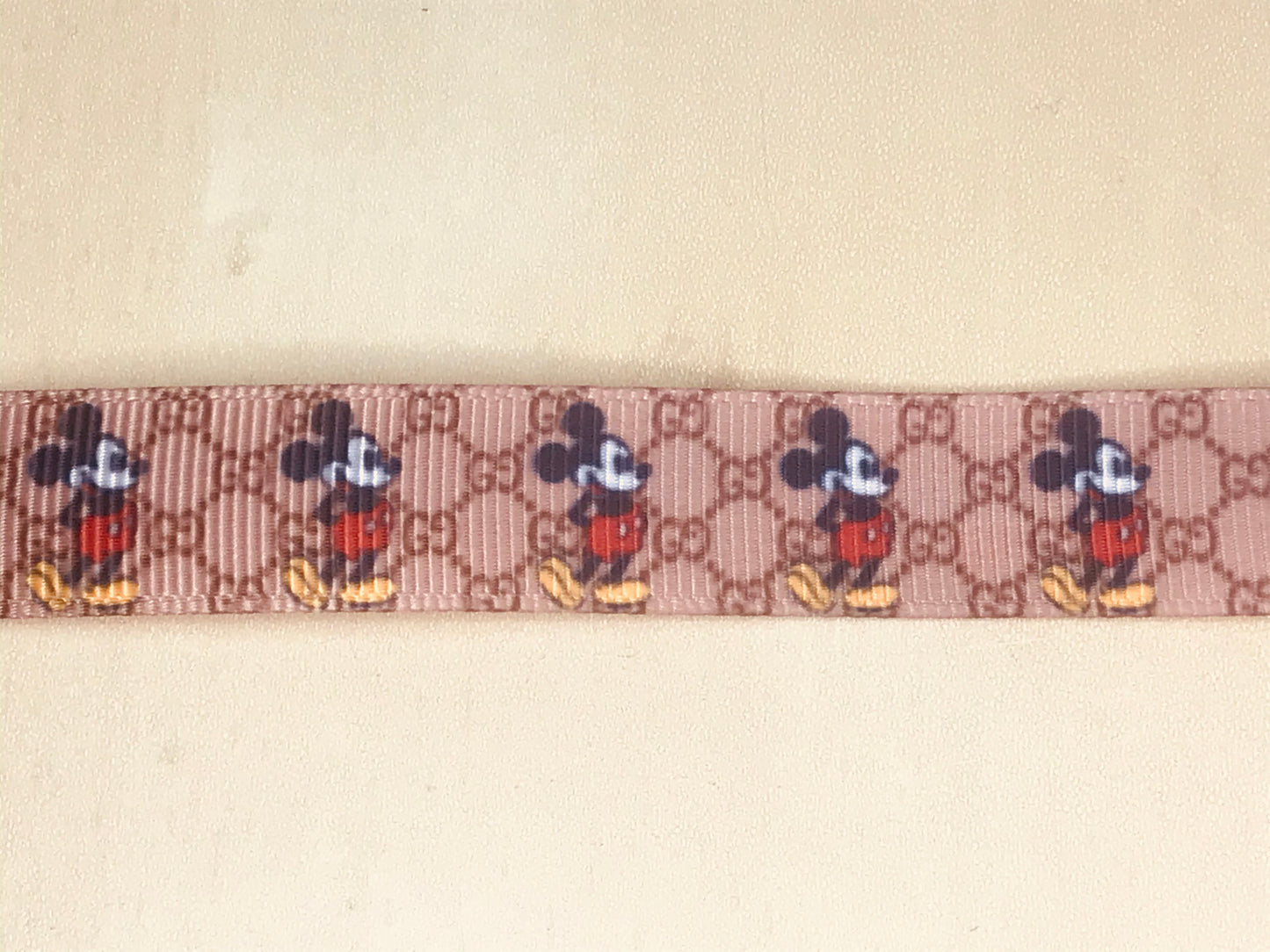 5/8" Mickey Mouse Gucci Grosgrain Ribbon