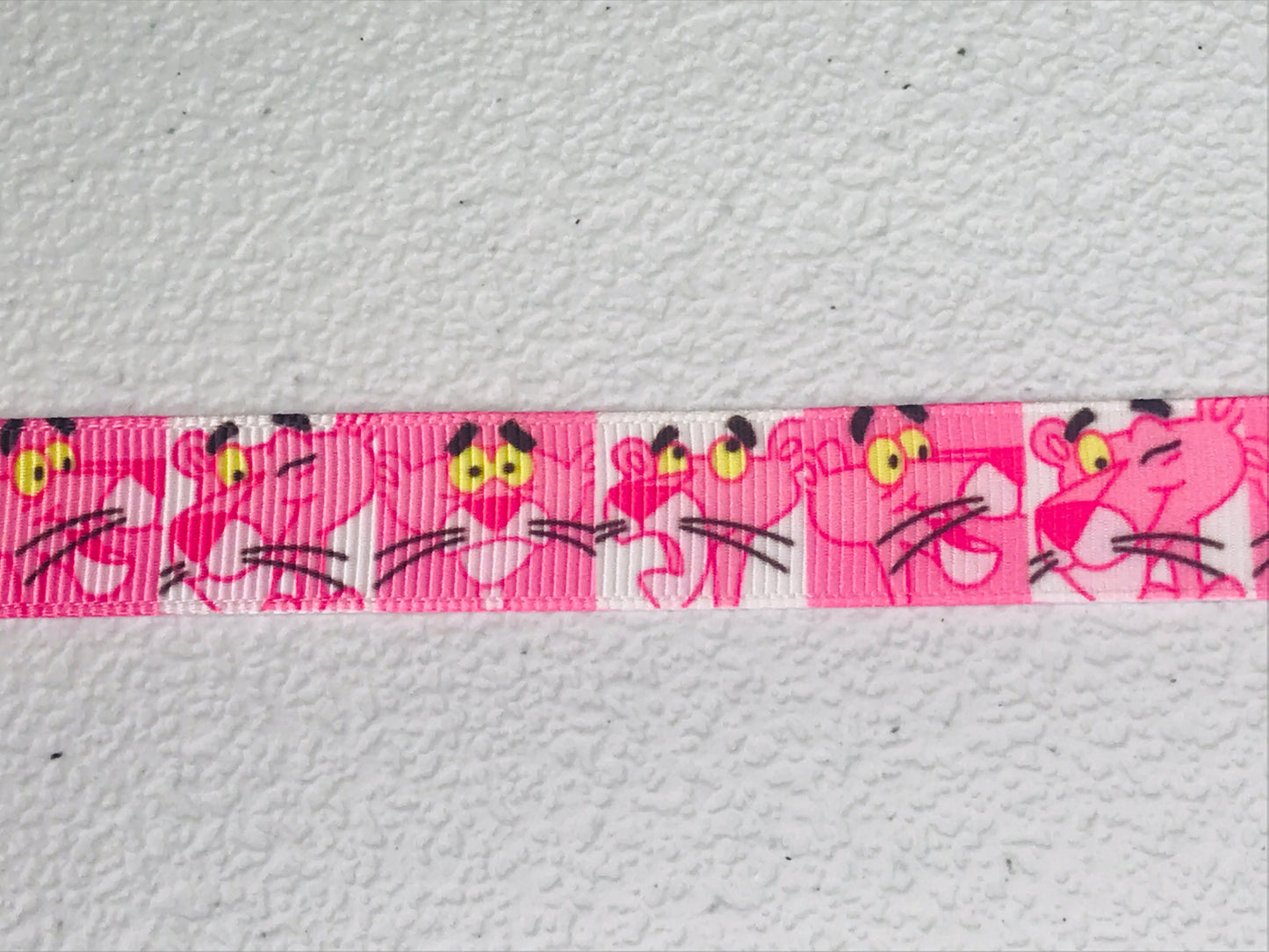 5/8" Wide Famous Big Cat Cartoon Character The Pink Panther Grosgrain Ribbon
