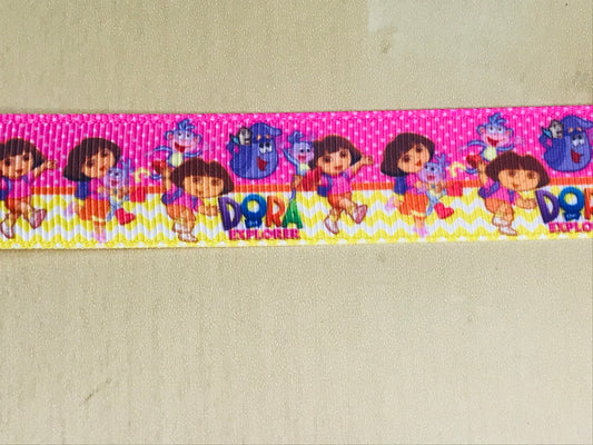 SALE 7/8" Dora The Explorer Boots Backpack Kid Cartoon Grosgrain Ribbon