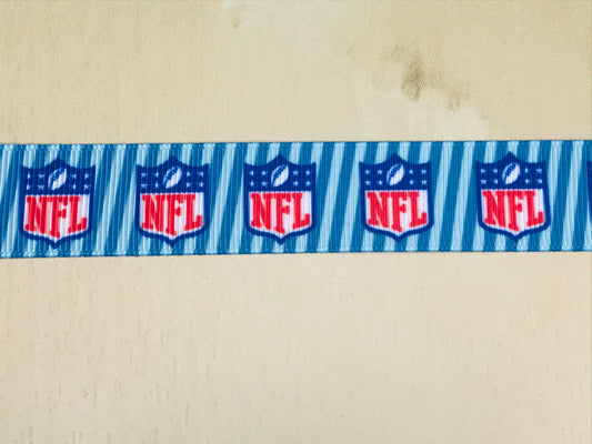 SALE 7/8" NFL National Football League Logo Printed Grosgrain Ribbon