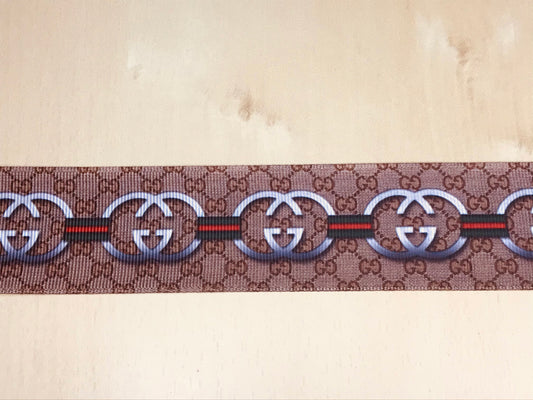 1-1/2" Wide Famous Designer Gucci Inspired Grosgrain Ribbon