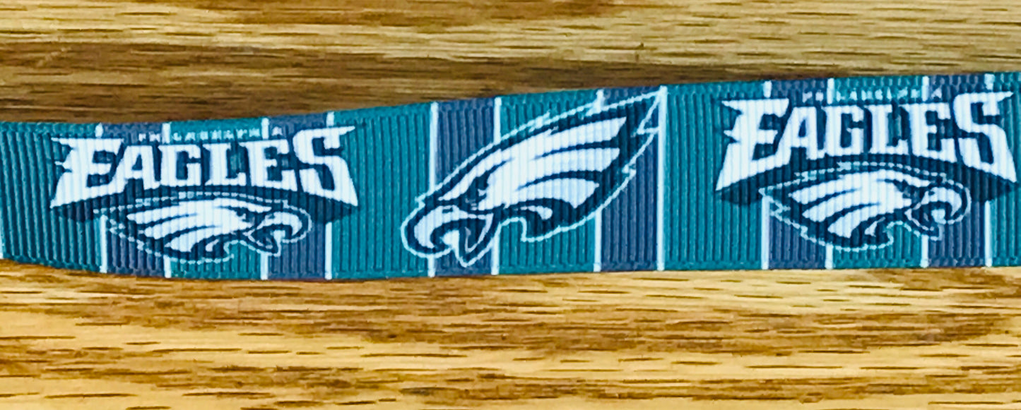7/8" NFL Philadelphia Eagles Football Team Logo Grosgrain Ribbon