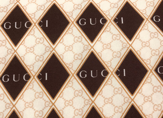 Gucci Small GG Diamond Print Designer Fabric
