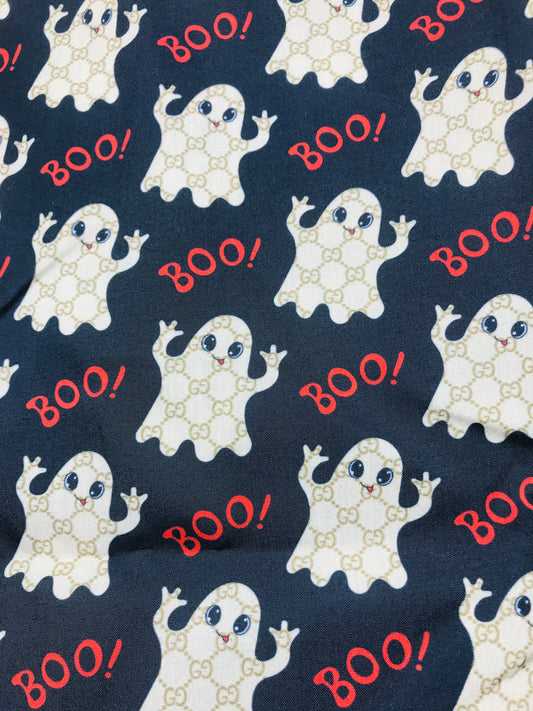 Gucci Halloween Ghost Small GG Print Designer Fabric