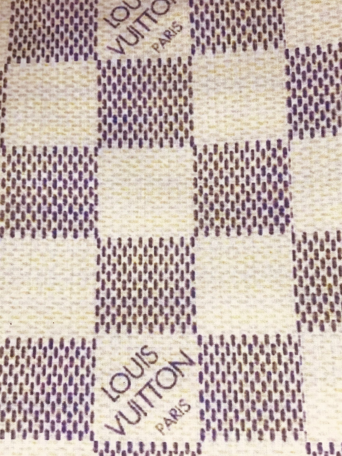 Famous Designer Light Checker Damier Ebène Louis Vuitton Fabric