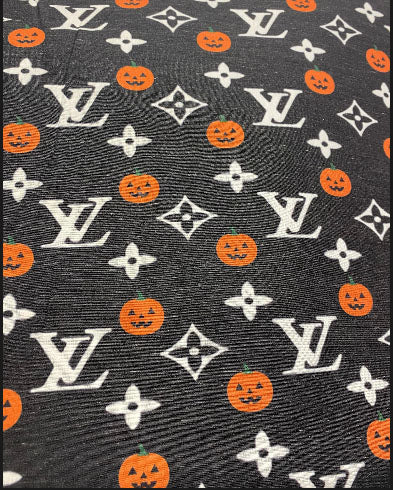 Louis Vuitton LV Logo Halloween Pumpkin Fabric