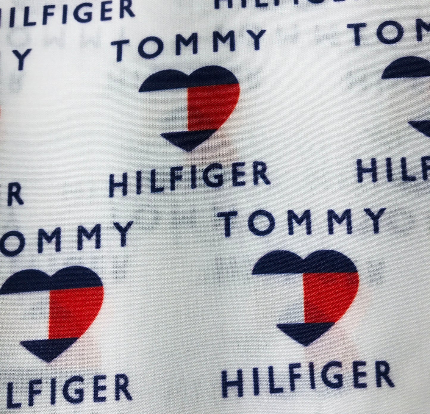 Tommy Hilfiger Heart Print Designer Fabric